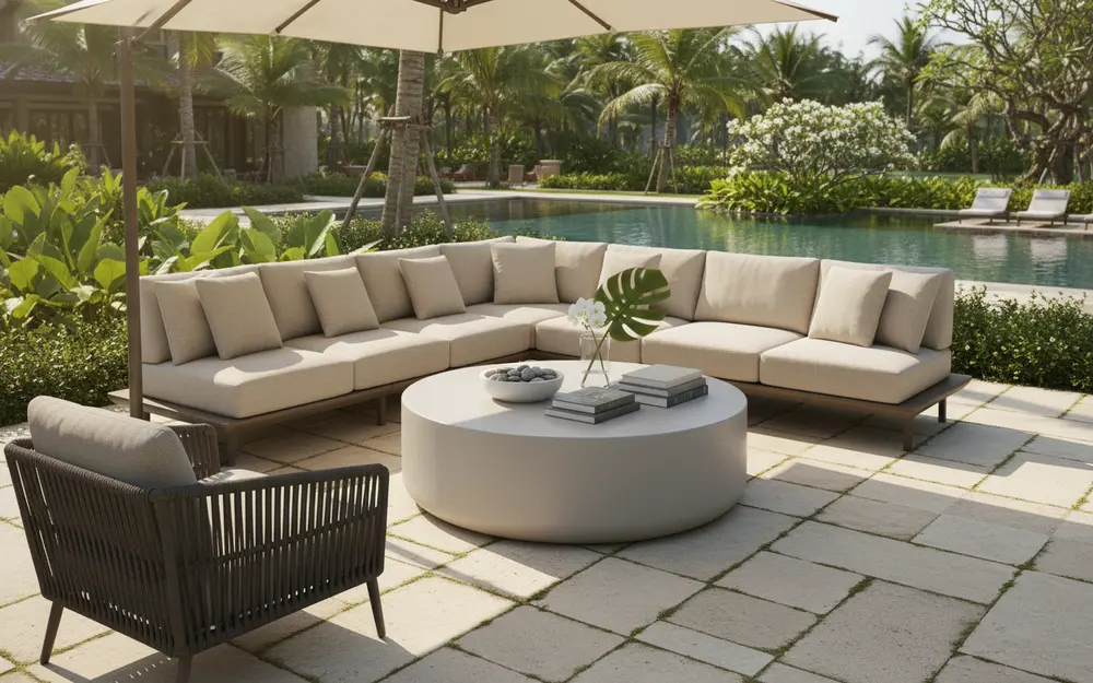 Coffee tables outdoor, product line G07-076, Zone G, Vietnam (South)